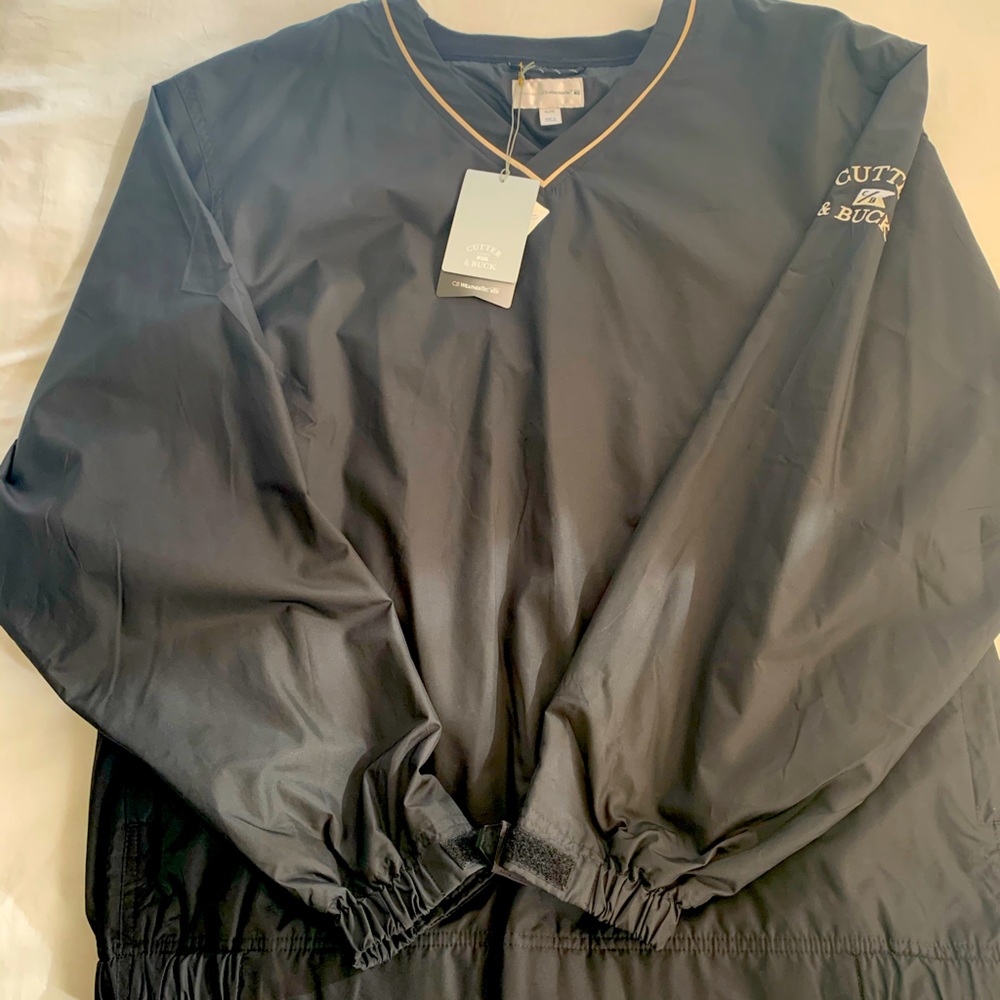 Cutter & Buck Black Windbreaker Pullover